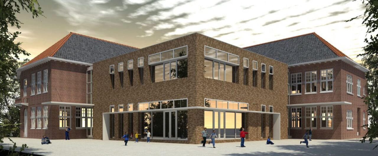 Regenboogschool te Bedum digitale foto
