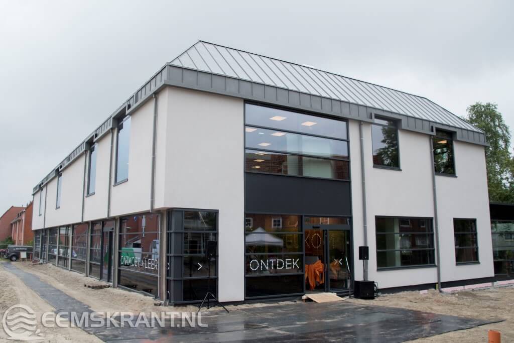 Postkantoor Appingedam onder constructie rechterzijaanzicht