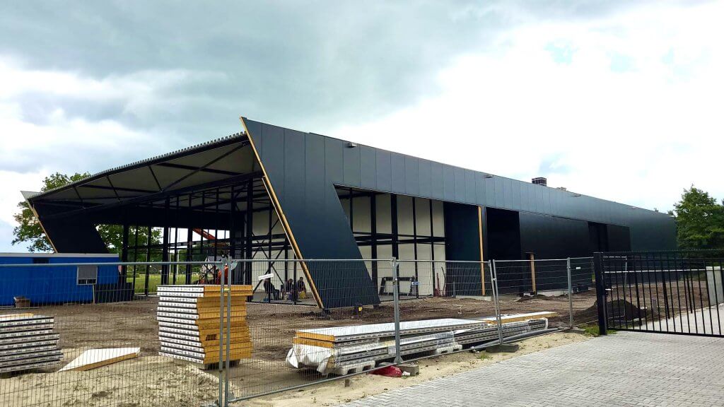 Nieuwbouw bedrijfshal ASN autoschade Hoogeveen